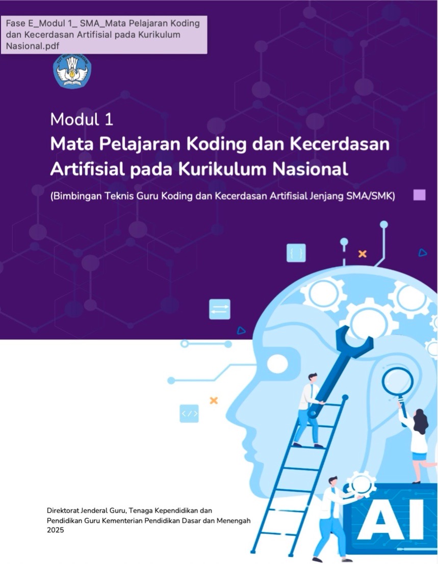 Modul 1 : Mata Pelajaran Koding dan Kecerdasan Artifisial pada Kurikulum Nasional
